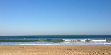 Météo des vagues et surf report sur le spot de surf de Mané Gwen à Plouharnel, Morbihan