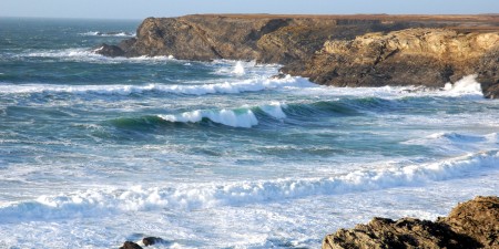 Météo des vagues et surf report sur le spot de surf de Donnant à Bangor, Morbihan