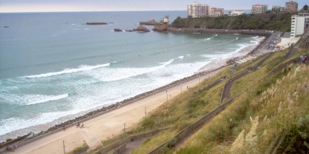 Météo des vagues et surf report sur le spot de surf de La Côte des basques à Biarritz, Pyrénées-Atlantiques
