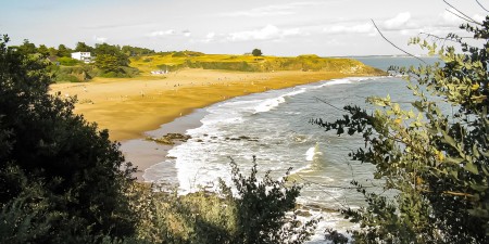 Météo des vagues et surf report sur le spot de surf de La Courance à Pornichet, Loire-Atlantique