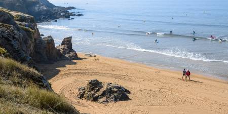 Météo des vagues et surf report sur le spot de surf de Le Kérou à Clohars-Carnoët, Finistère